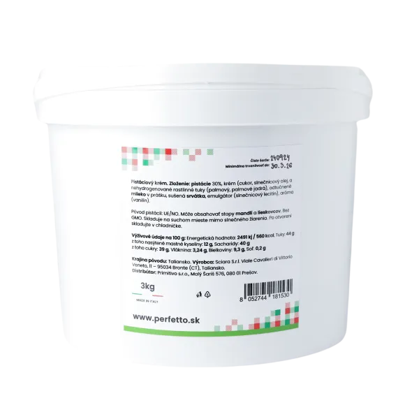 Perfetto Sciara 30% pistáciový krém 3kg - 1ks