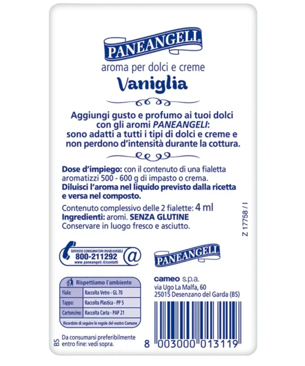 Paneangeli vanilková aróma 2x4ml - 1ks
