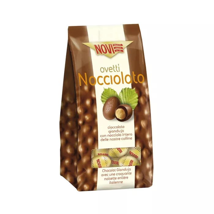 Novi Nocciolato Čokoládové Vajíčka s Krémom Gianduia a Lieskovcami 160g