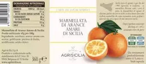 Agrisicilia marmeláda zo sicílskych horkých pomarančov 360g - 1ks