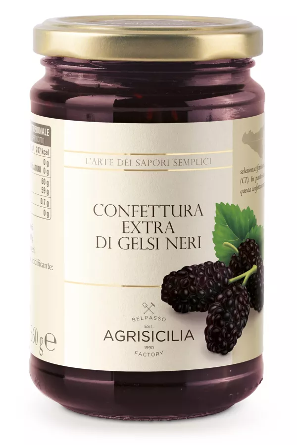 Agrisicilia džem z čiernej moruše 360g - 1ks