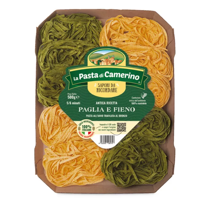 La Pasta di Camerino Paglia e Fieno - Hniezda Tagliatelle 500g