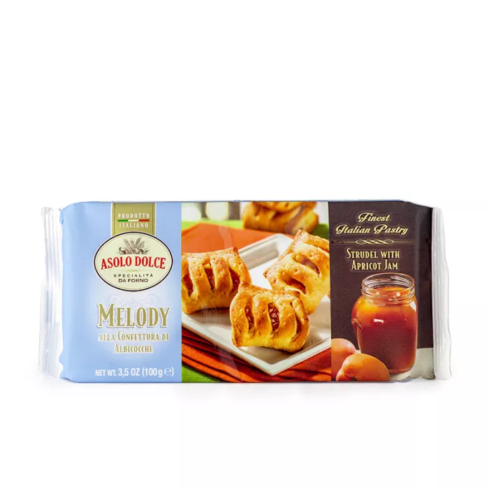 Asolo Dolce Melody mini štrúdla z lístkové cesta s marhuľovým džemom 100g