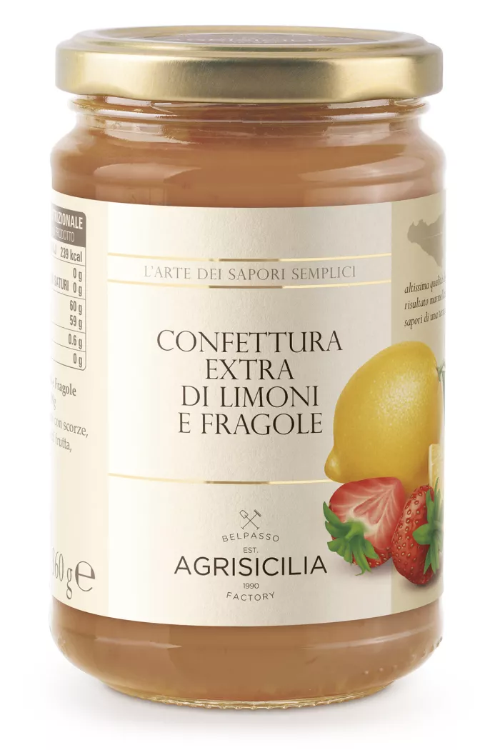 Agrisicilia džem zo sicílskych citrónov a jahôd 360g