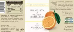 Agrisicilia marmeláda zo sicílskych pomarančov Ribera D.O.P 360g - 1ks