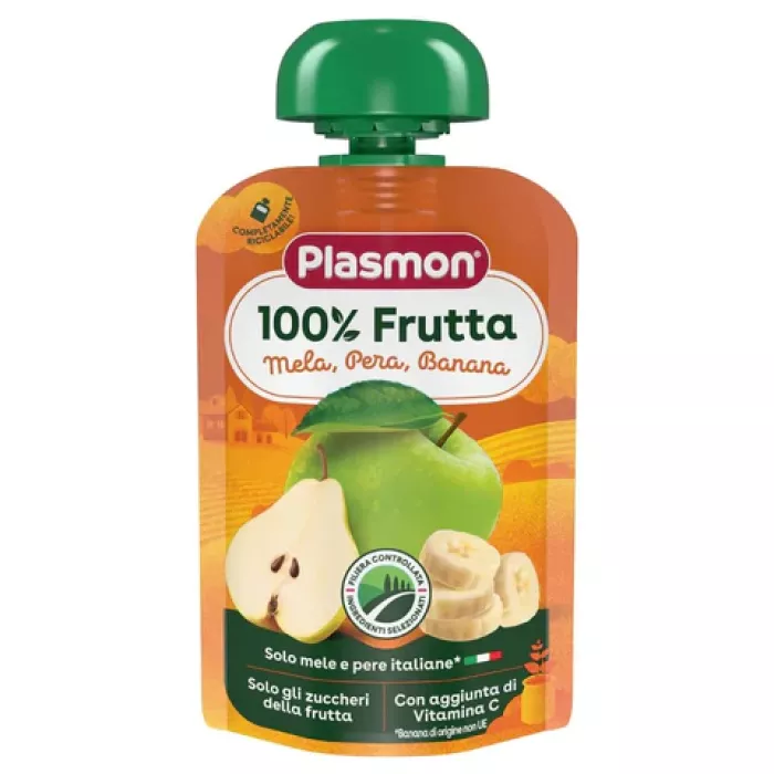 Plasmon ovocný príkrm z jablka, hrušky a banánu 100 g