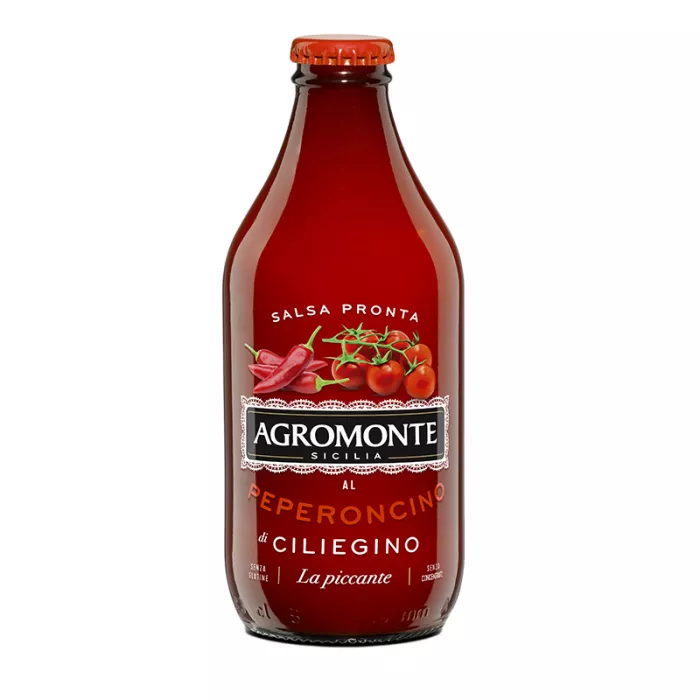 Agromonte hotová omáčka z cherry paradajok s chilli papričkou 330g