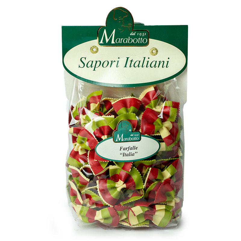 E-shop Marabotto Farfalle Tricolori 250g - 1ks