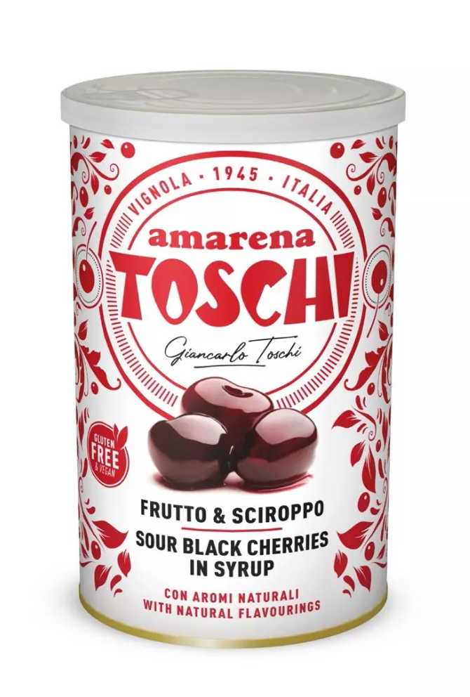 E-shop Toschi Vignola čierna čerešna amarena v sirupe 400g - 1ks