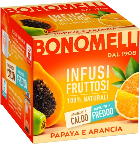 E-shop Bonomelli ovocný čaj s príchuťou papáje a pomaranča 24g - 1ks