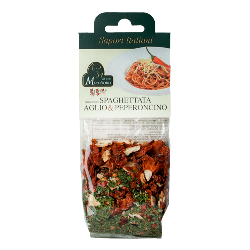 E-shop Marabotto sušená omáčka Spaghettata aglio & peperoncino 50g - Kartón (20ks)