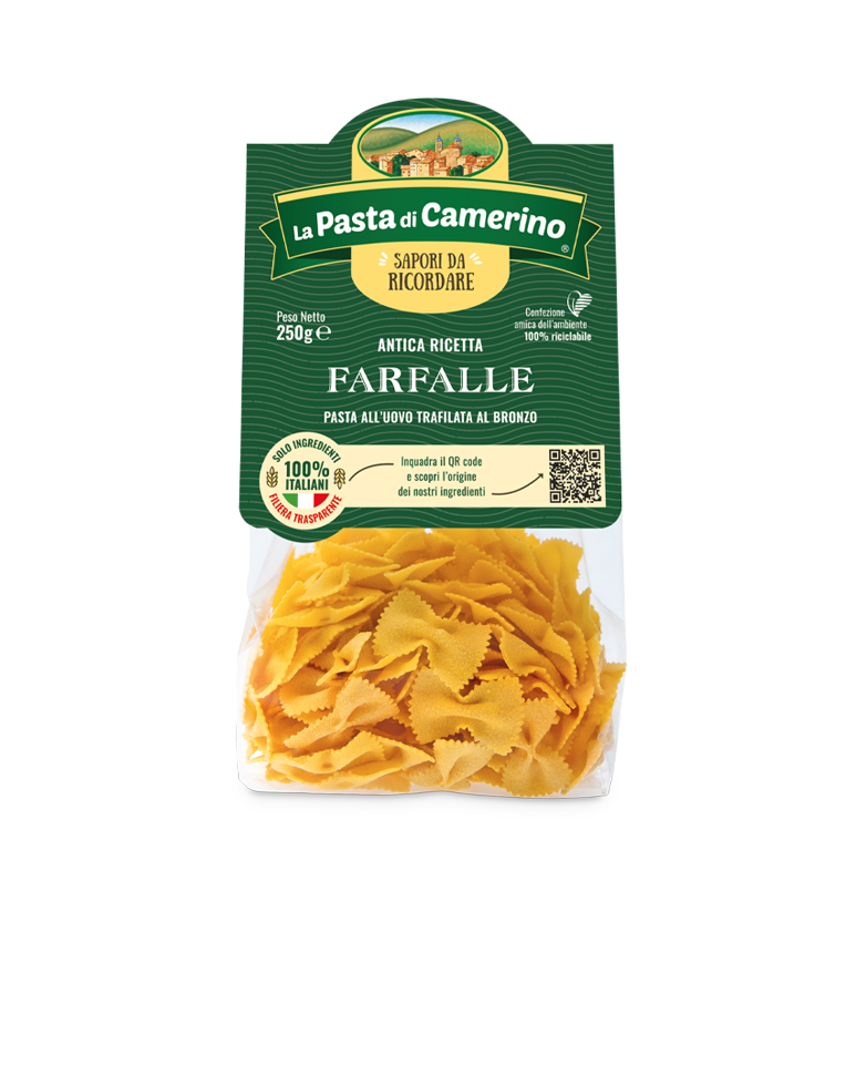 E-shop La Pasta di Camerino vaječné cestoviny Farfalle 250g - 1ks