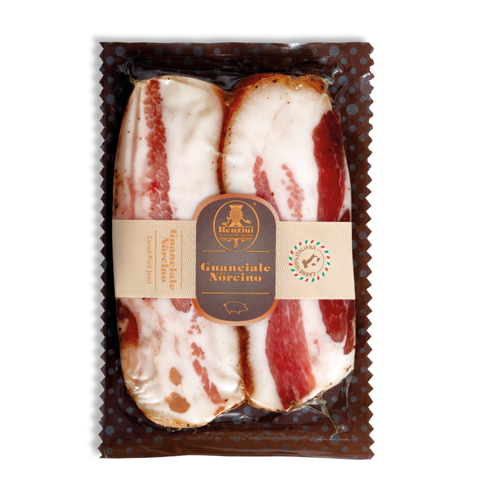 Renzini Guanciale del Norcino 250g - 1ks