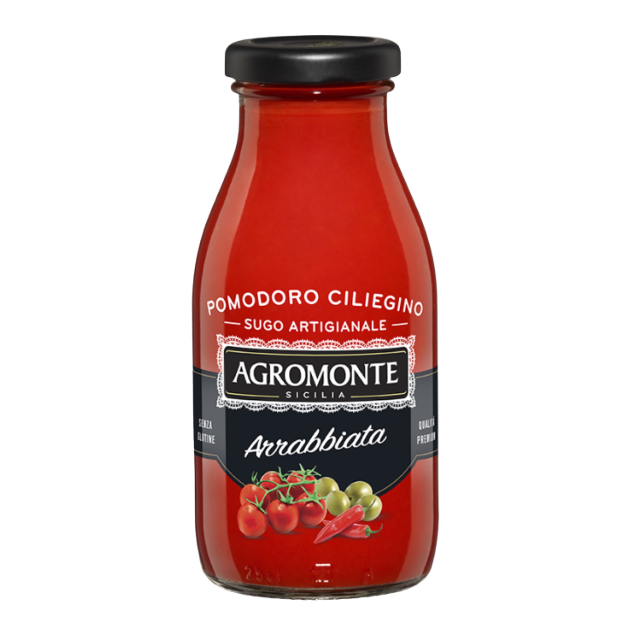 E-shop Agromonte paradajková omáčka Arrabbiata s olivami a čili papričkami 260g - 1ks