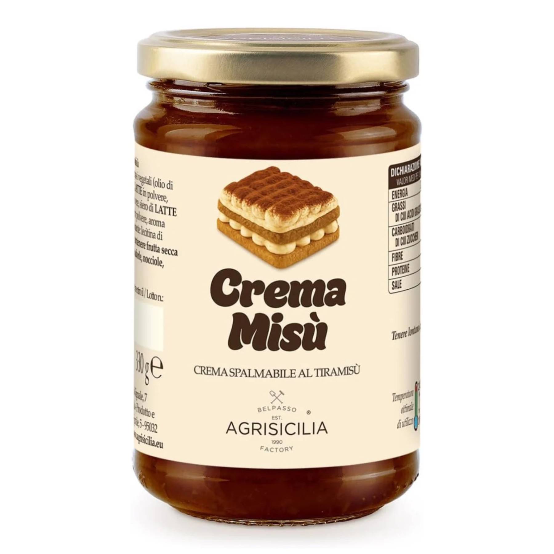 E-shop Agrisicilia Crema Misù tiramisu nátierka 350g - 1ks