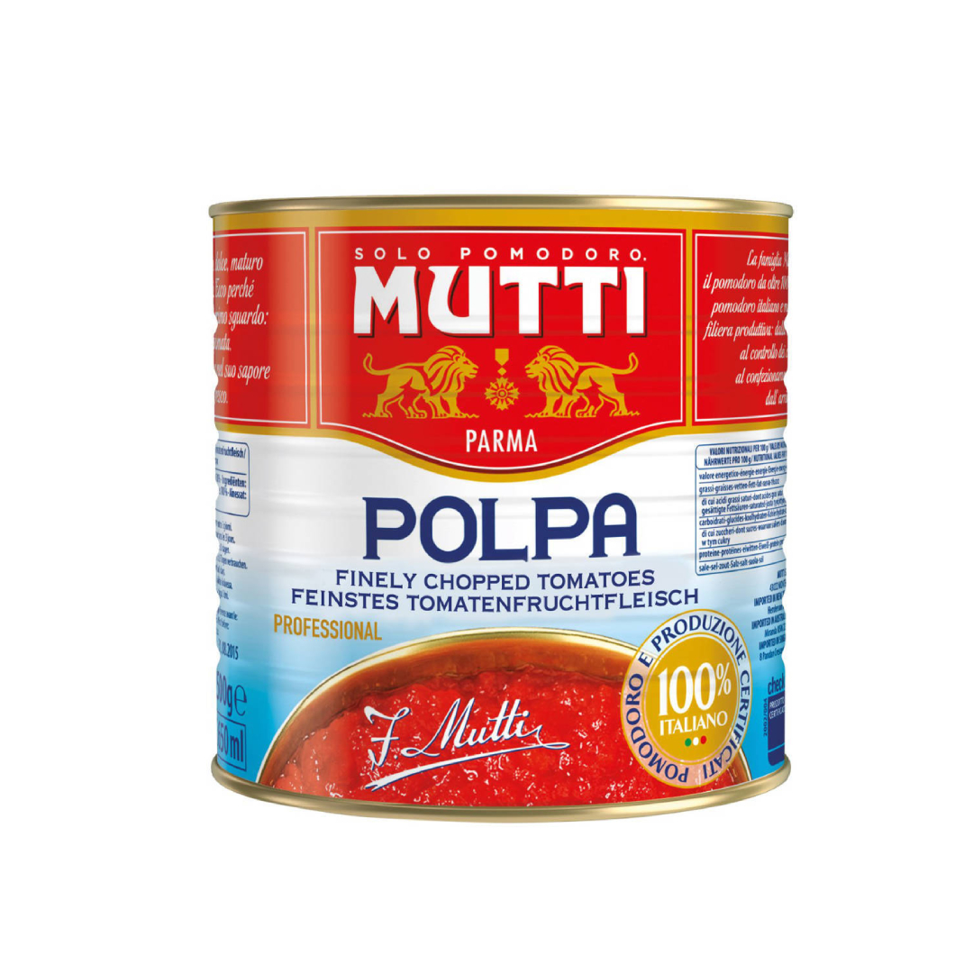 E-shop Mutti krájané paradajky La Polpa 2500g - 1ks