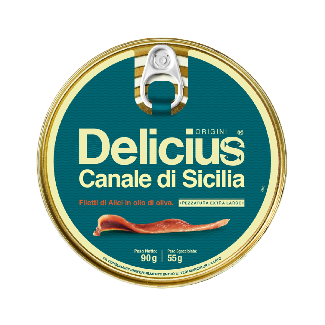 E-shop Delicius extra veľké sardely v olivovom oleji 90g - 1ks
