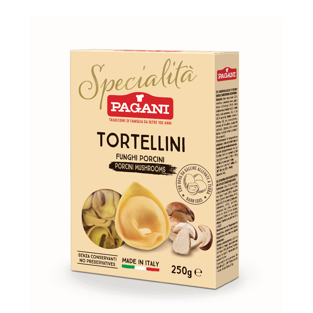 E-shop Pagani Tortellini s hríbami 250g - 1ks
