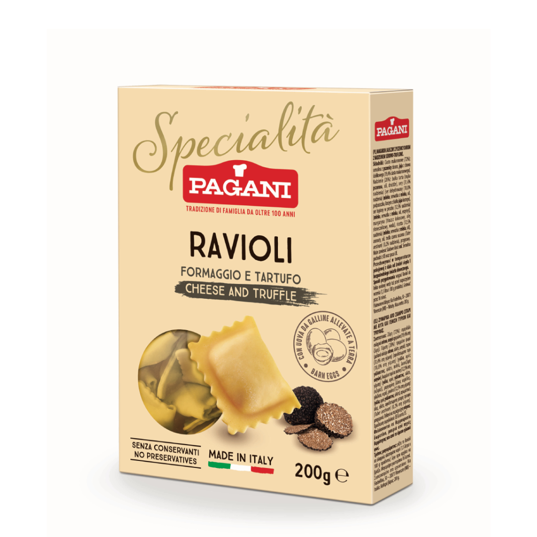 E-shop Pagani Ravioli s hľuzovkou a syrom 250g - 1ks