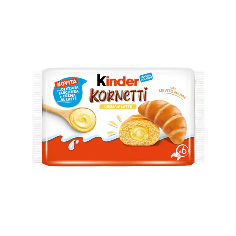 E-shop Fererro Kinder Kornetti s mliečnou náplňou 270g - 1ks