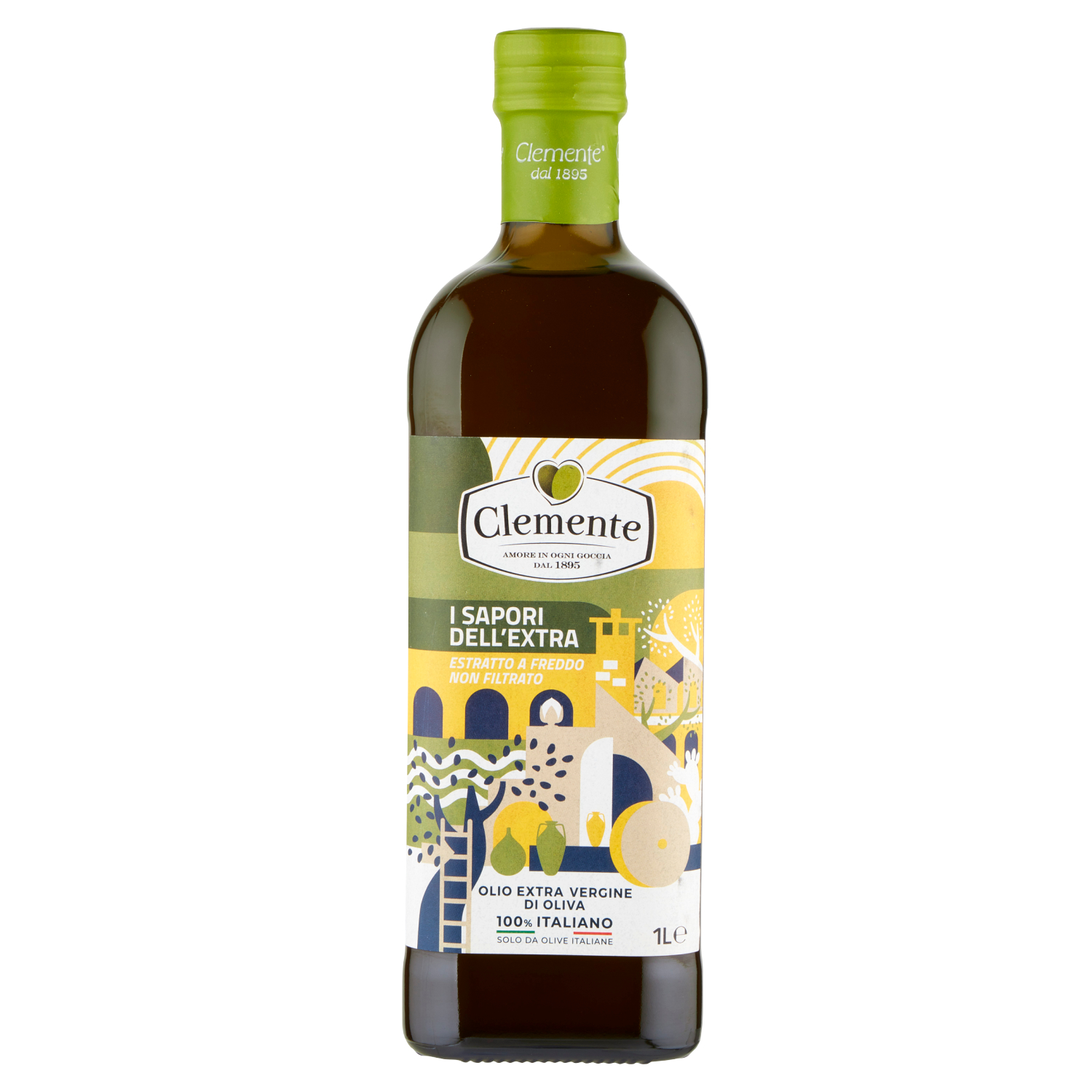 E-shop Clemente nefiltrovaný extra panenský olivový olej 1l - 1ks