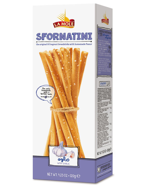 E-shop La Mole grissini s cesnakom 120g - 1ks