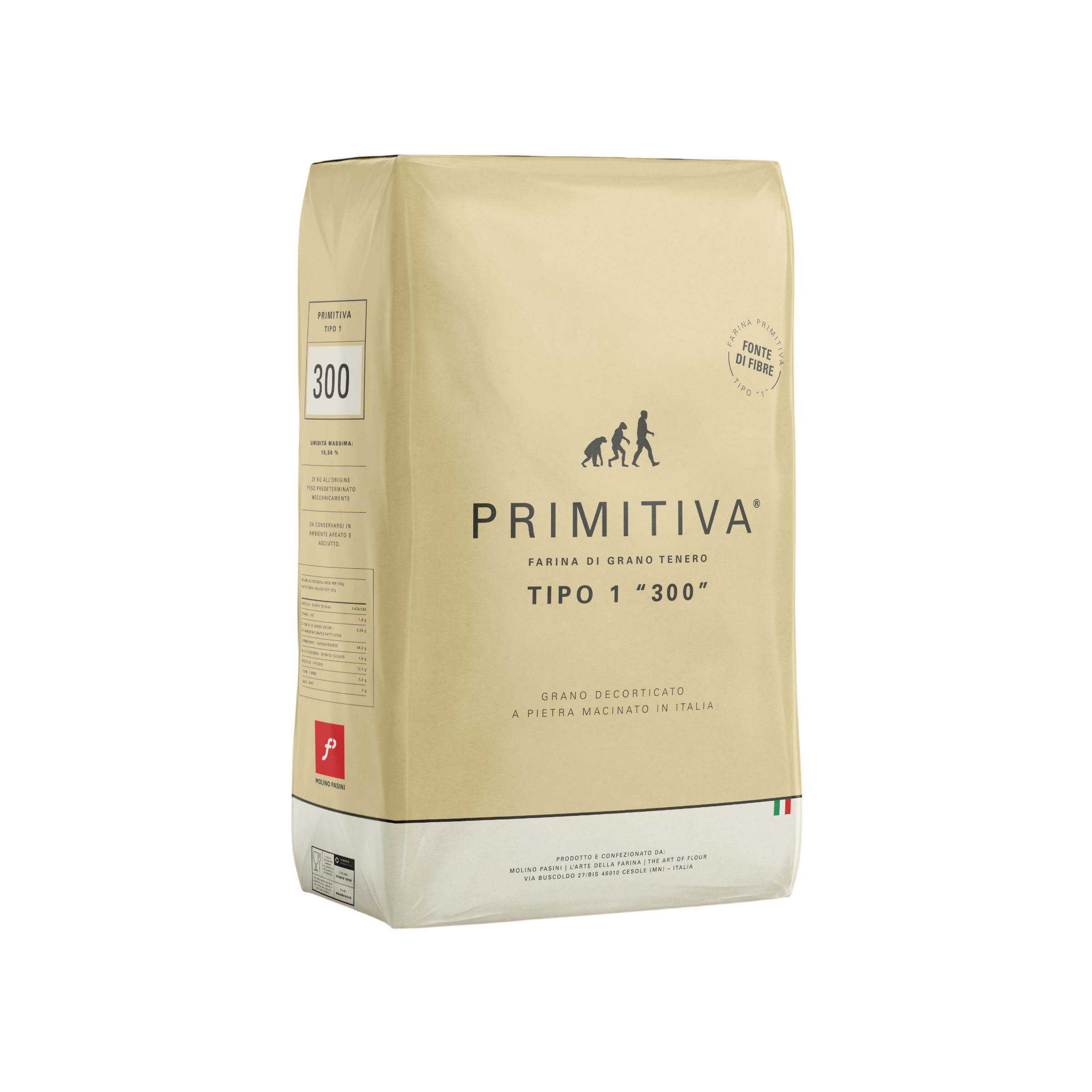 E-shop Molino Pasini talianska múka Primitiva 300 Tipo "1" 25kg - 1ks