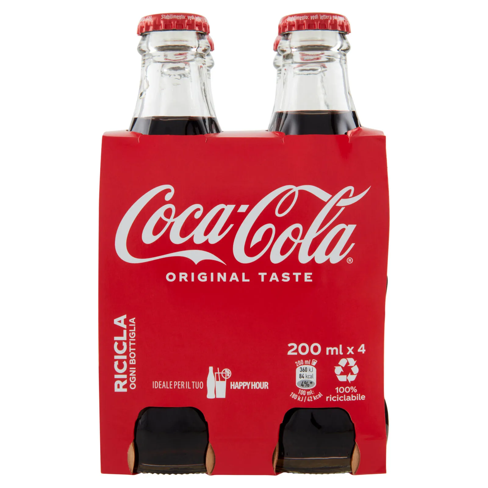 E-shop Coca Cola Italia original 4x0,2l - 1ks