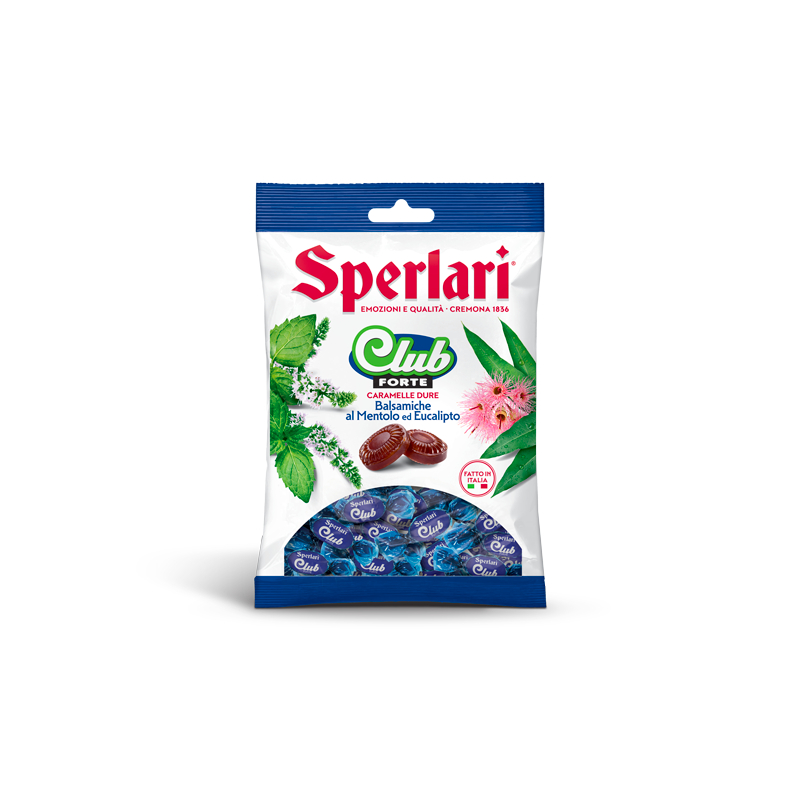 E-shop Sperlari Club Forte tvrdé cukríky s mentolom a eukalyptom 200g - 1ks